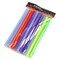 Chef Craft 25 Piece Large Diameter Plastic 9&#x22; Long Jumbo Straws Pack - Assorted Colors